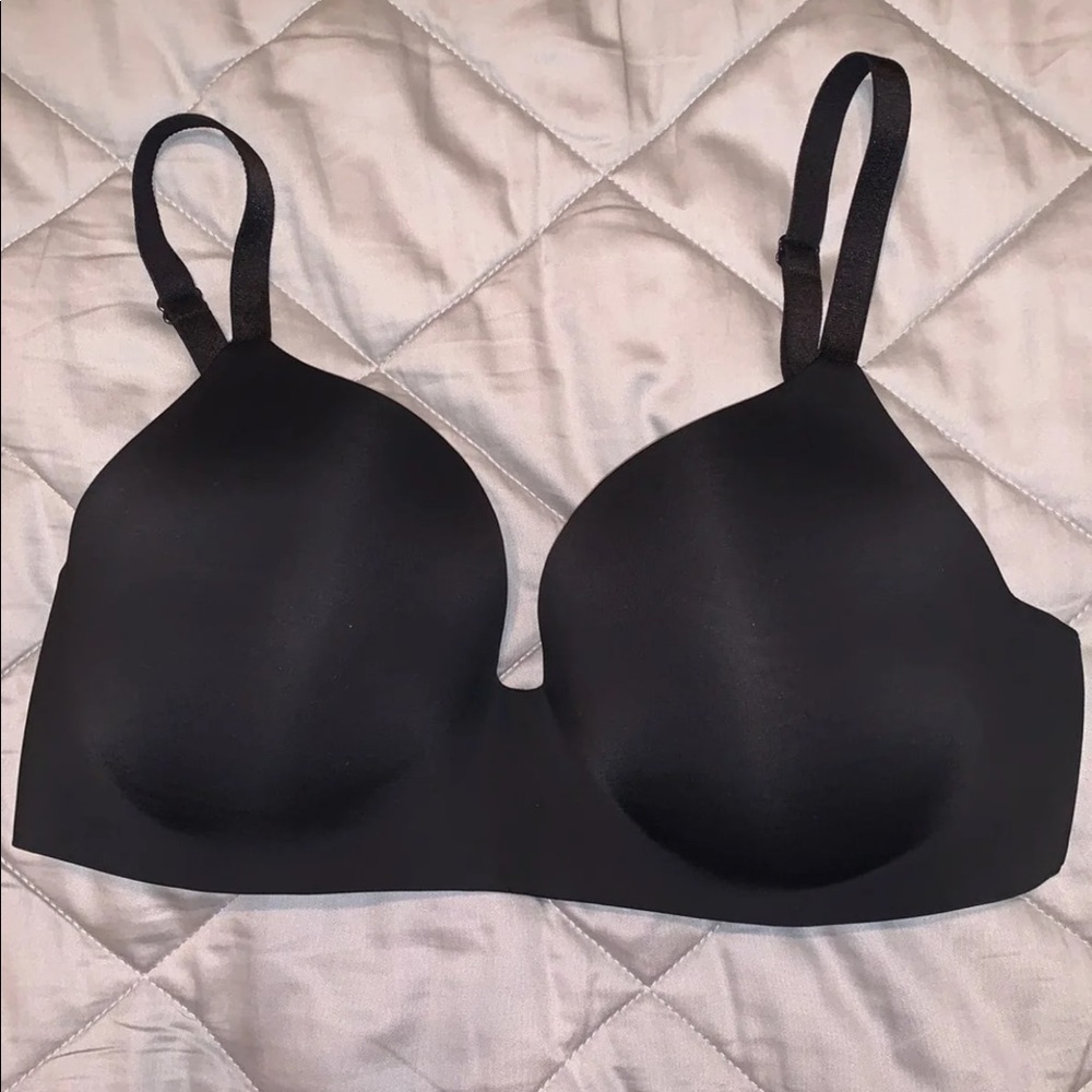 Black Victoria’s Secret wireless bra